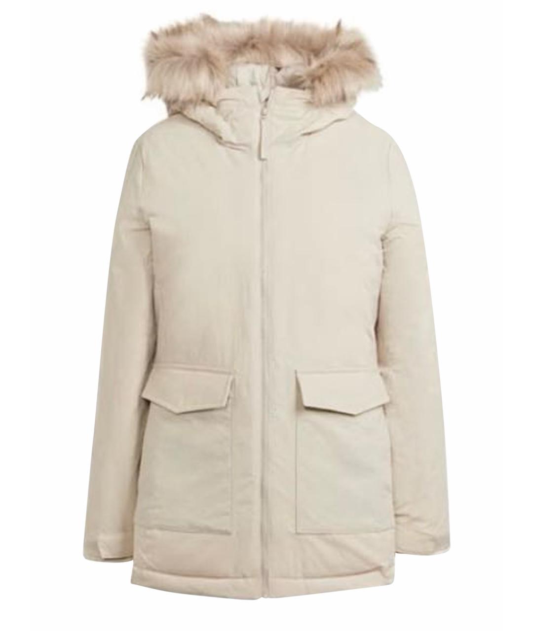 ADIDAS Бежевая полиамидовая парка, фото 1