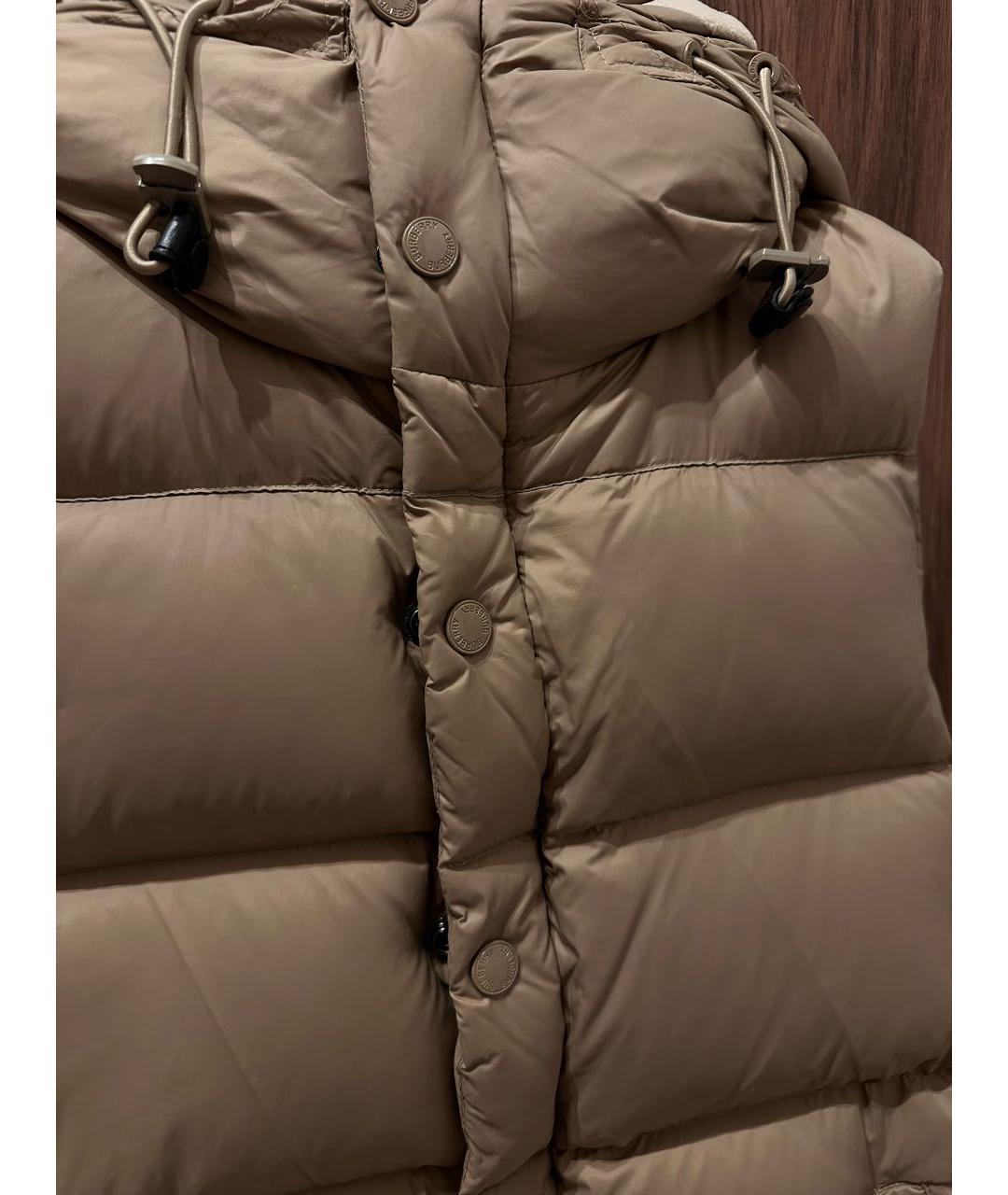 BURBERRY Коричневый полиэстеровый пуховик, фото 6