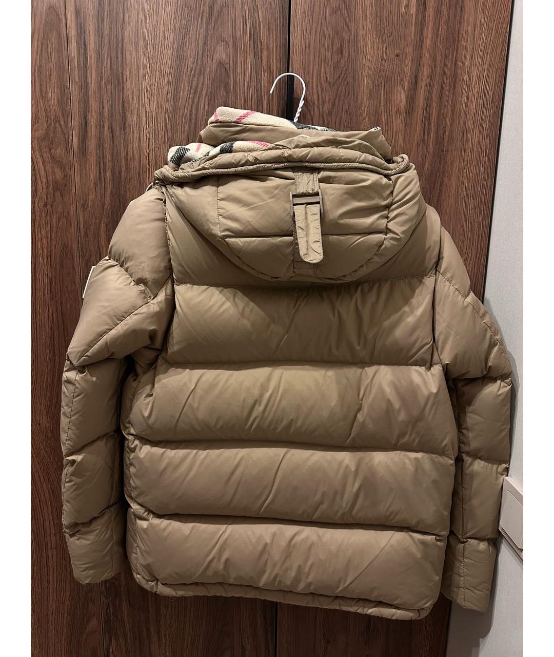 BURBERRY Коричневый полиэстеровый пуховик, фото 2