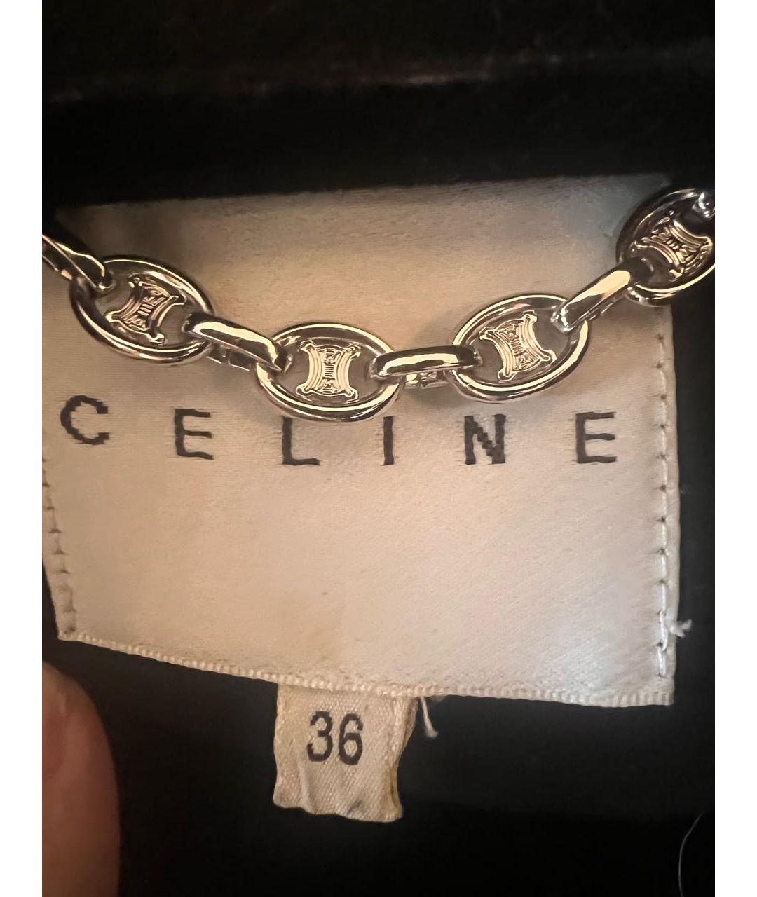 CELINE Черная замшевая дубленка, фото 3