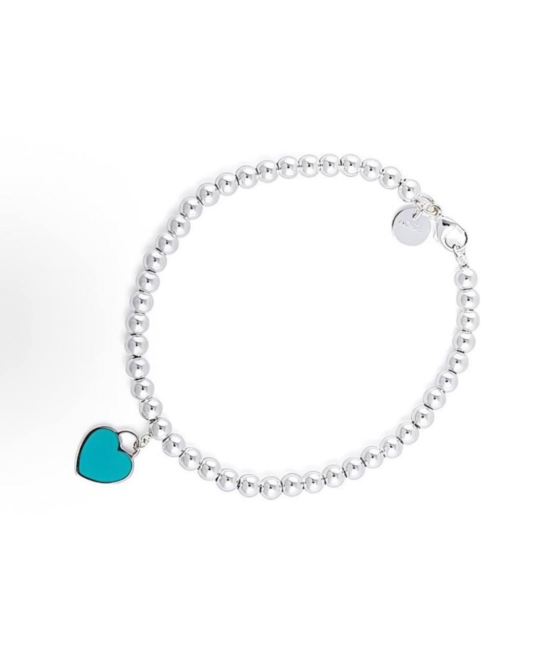 TIFFANY&CO Белый серебряный браслет, фото 4