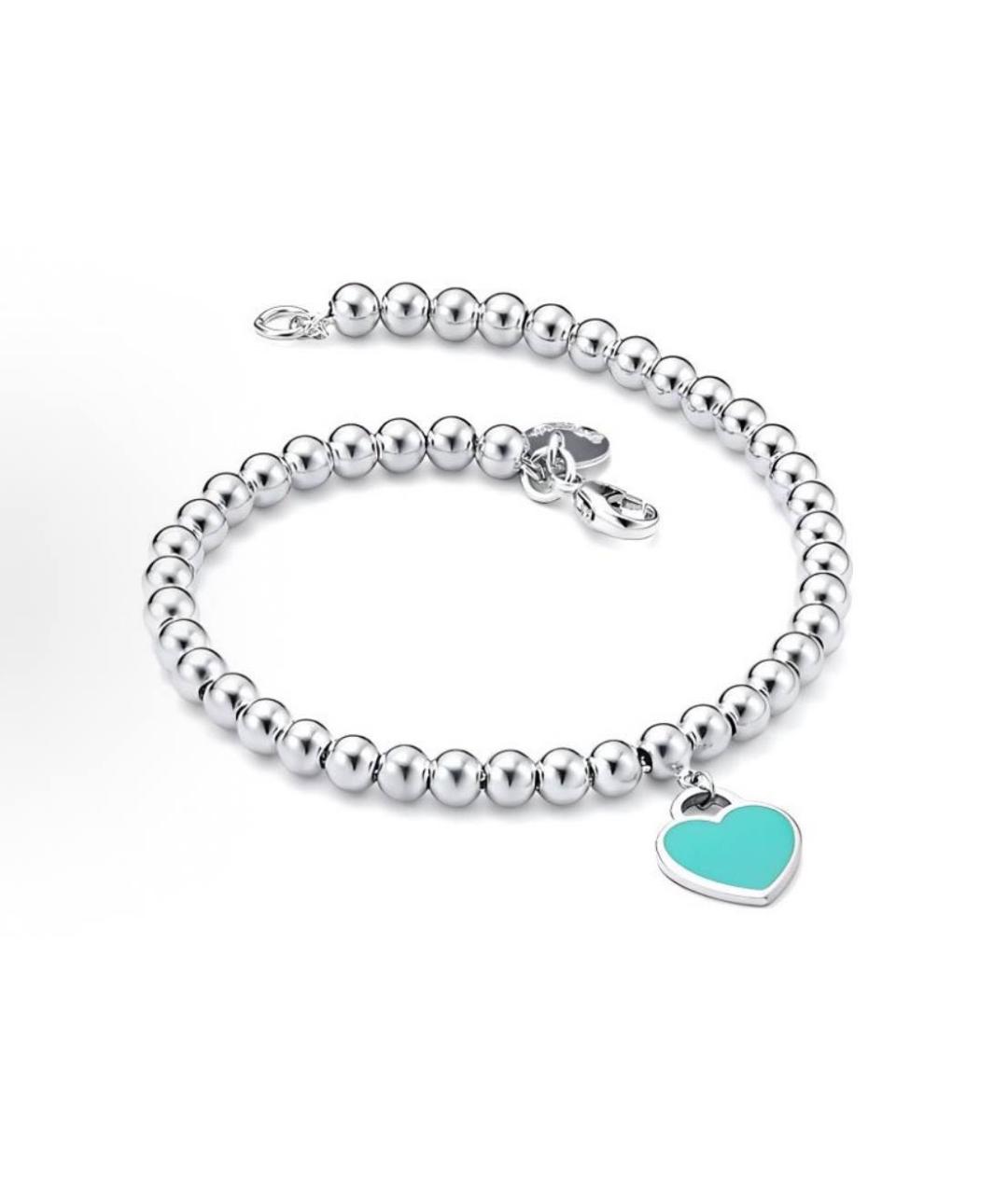 TIFFANY&CO Белый серебряный браслет, фото 2