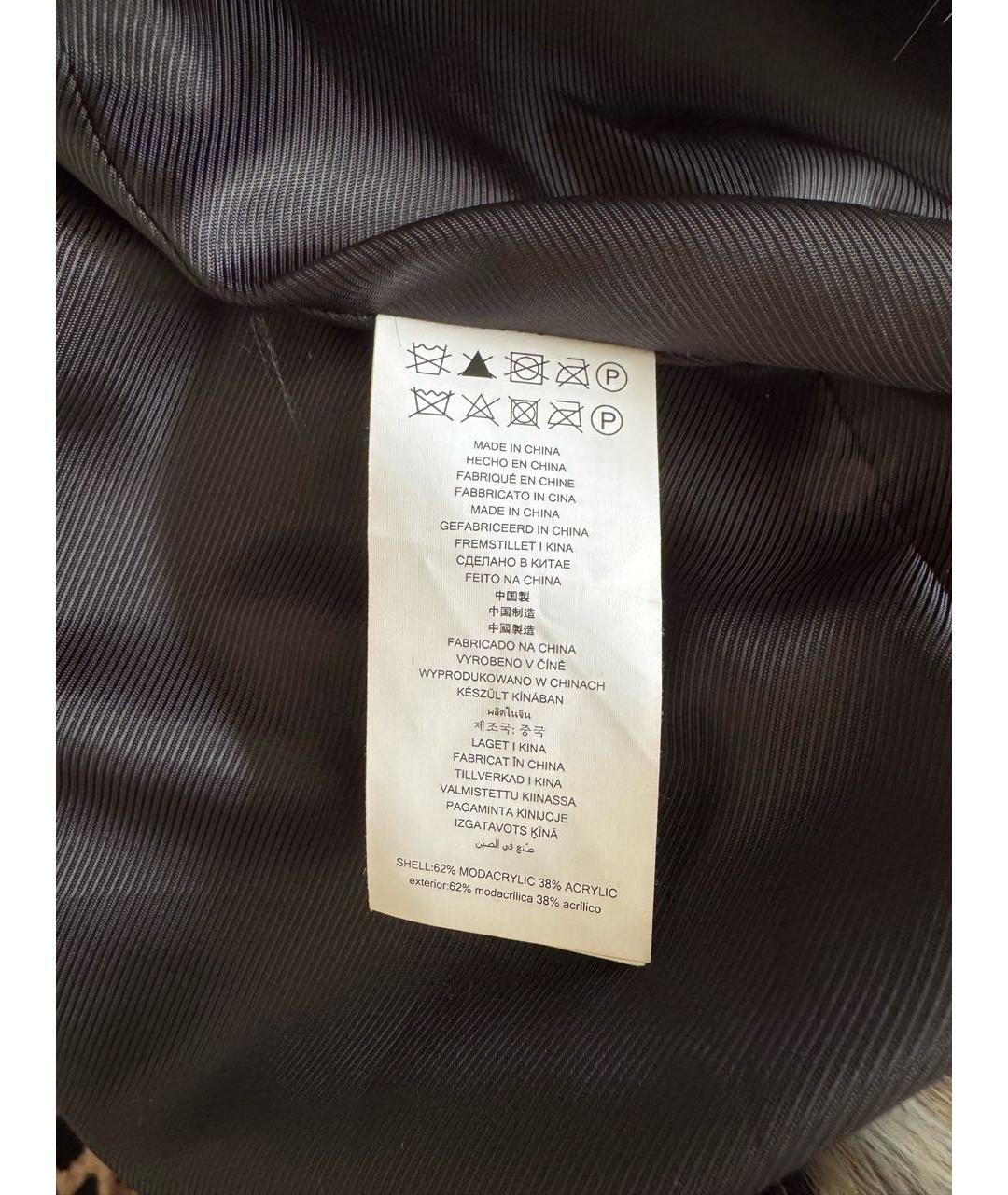MICHAEL KORS Мульти полиэстеровая шуба, фото 4