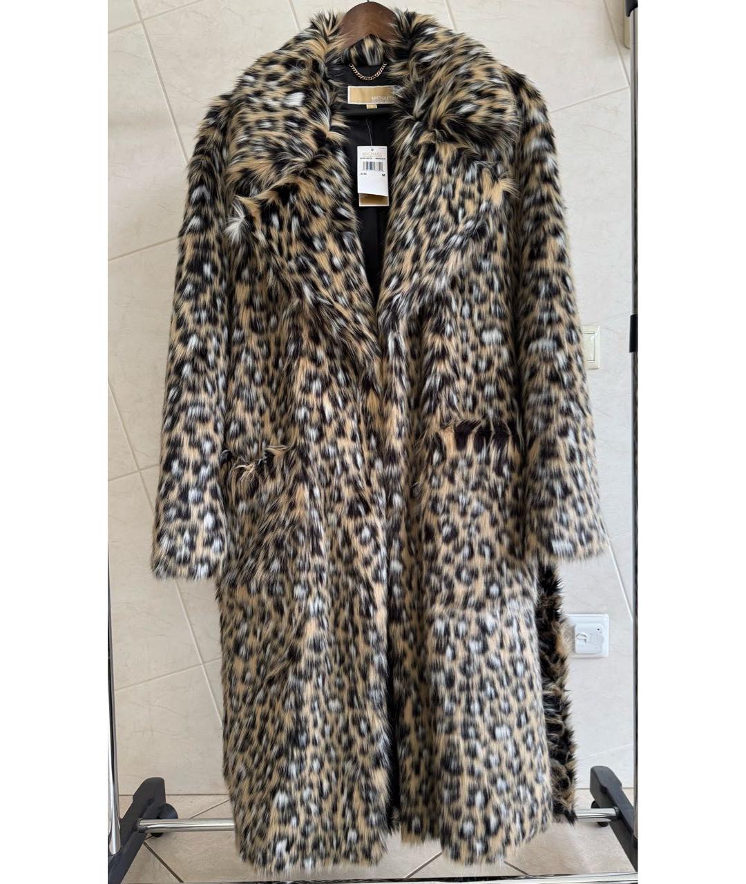 MICHAEL KORS Мульти полиэстеровая шуба, фото 6