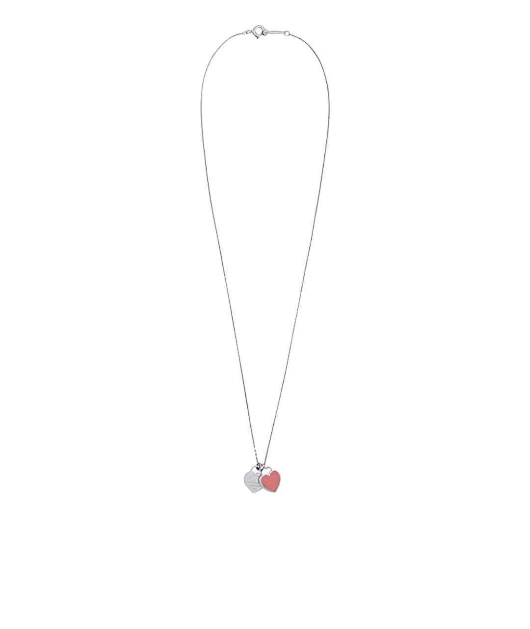 TIFFANY&CO Белая серебряная подвеска, фото 1