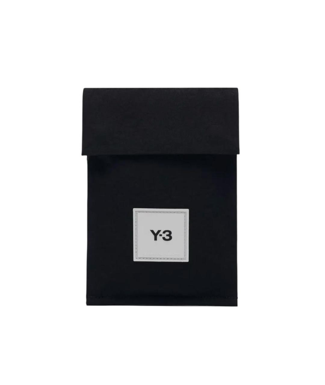 Y-3 Черная синтетическая сумка на плечо, фото 7