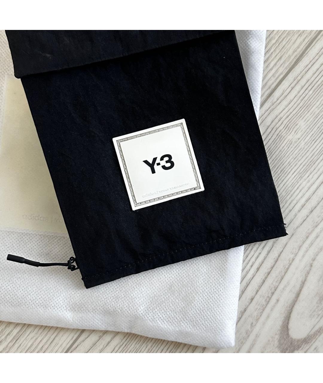 Y-3 Черная синтетическая сумка на плечо, фото 2