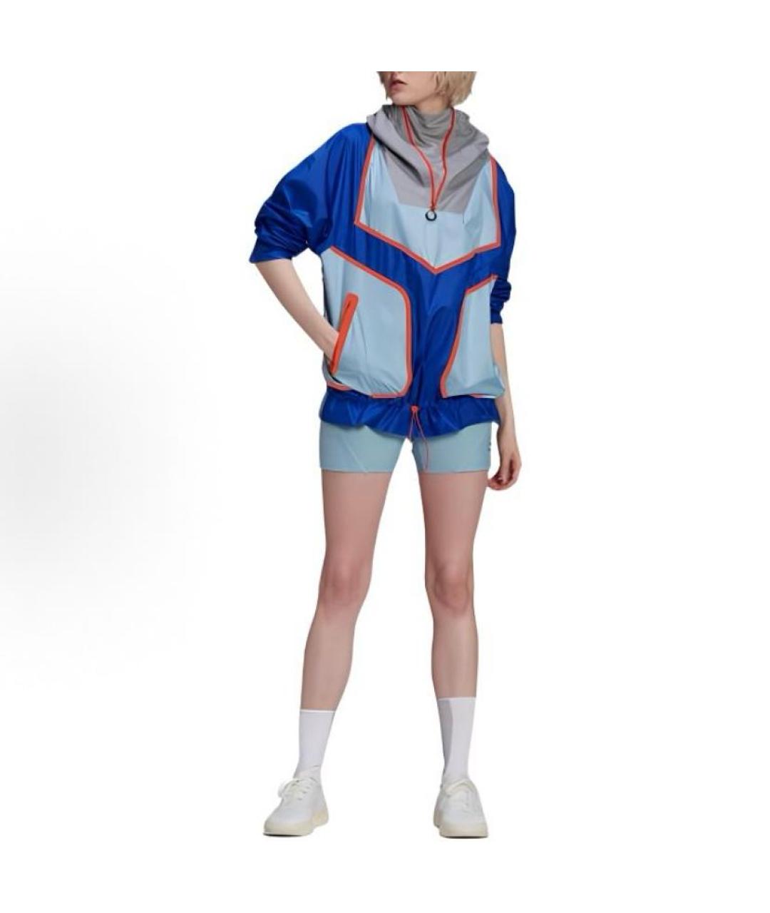 ADIDAS BY STELLA MCCARTNEY Синяя полиэстеровая куртка, фото 4