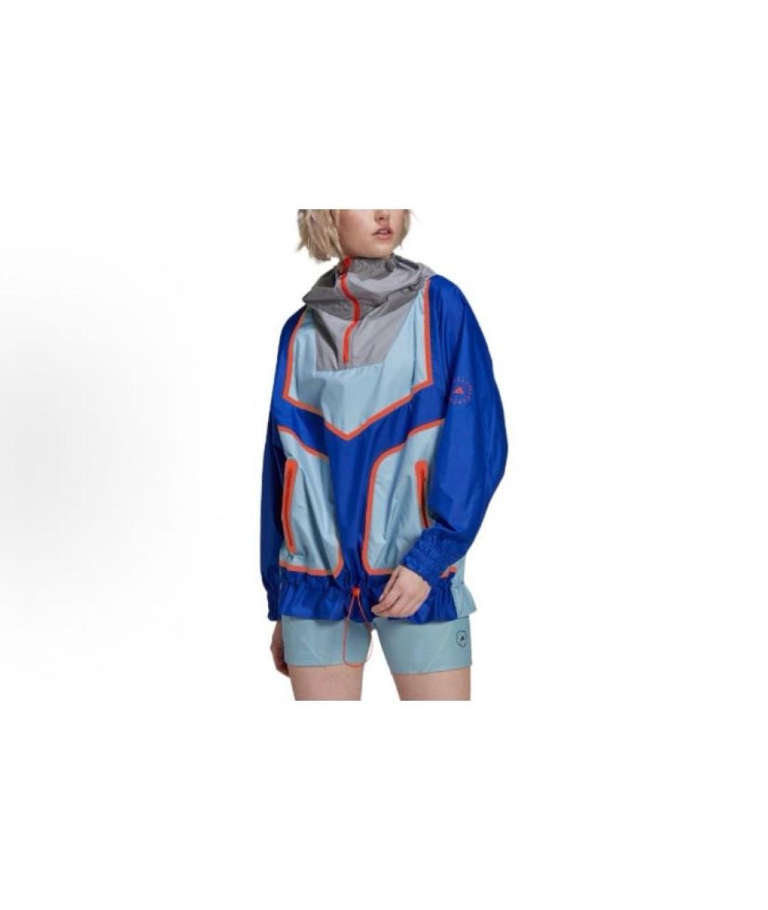 ADIDAS BY STELLA MCCARTNEY Синяя полиэстеровая куртка, фото 2