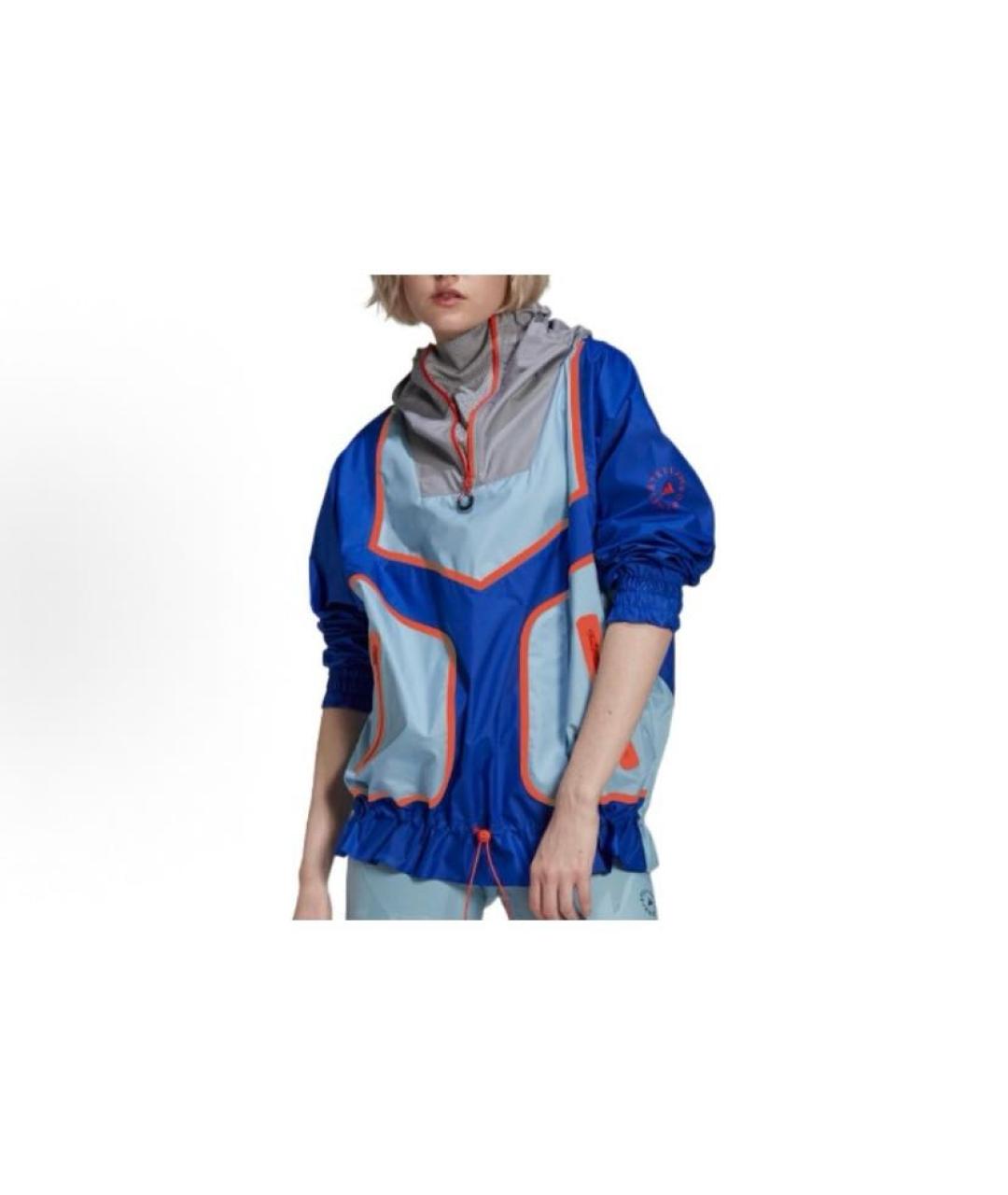 ADIDAS BY STELLA MCCARTNEY Синяя полиэстеровая куртка, фото 3