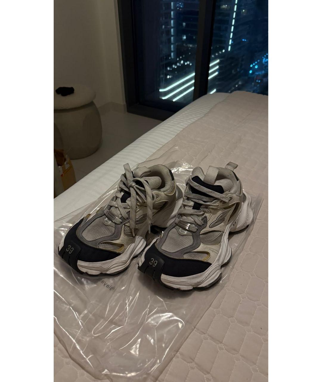 BALENCIAGA Серые высокие кроссовки / кеды, фото 2