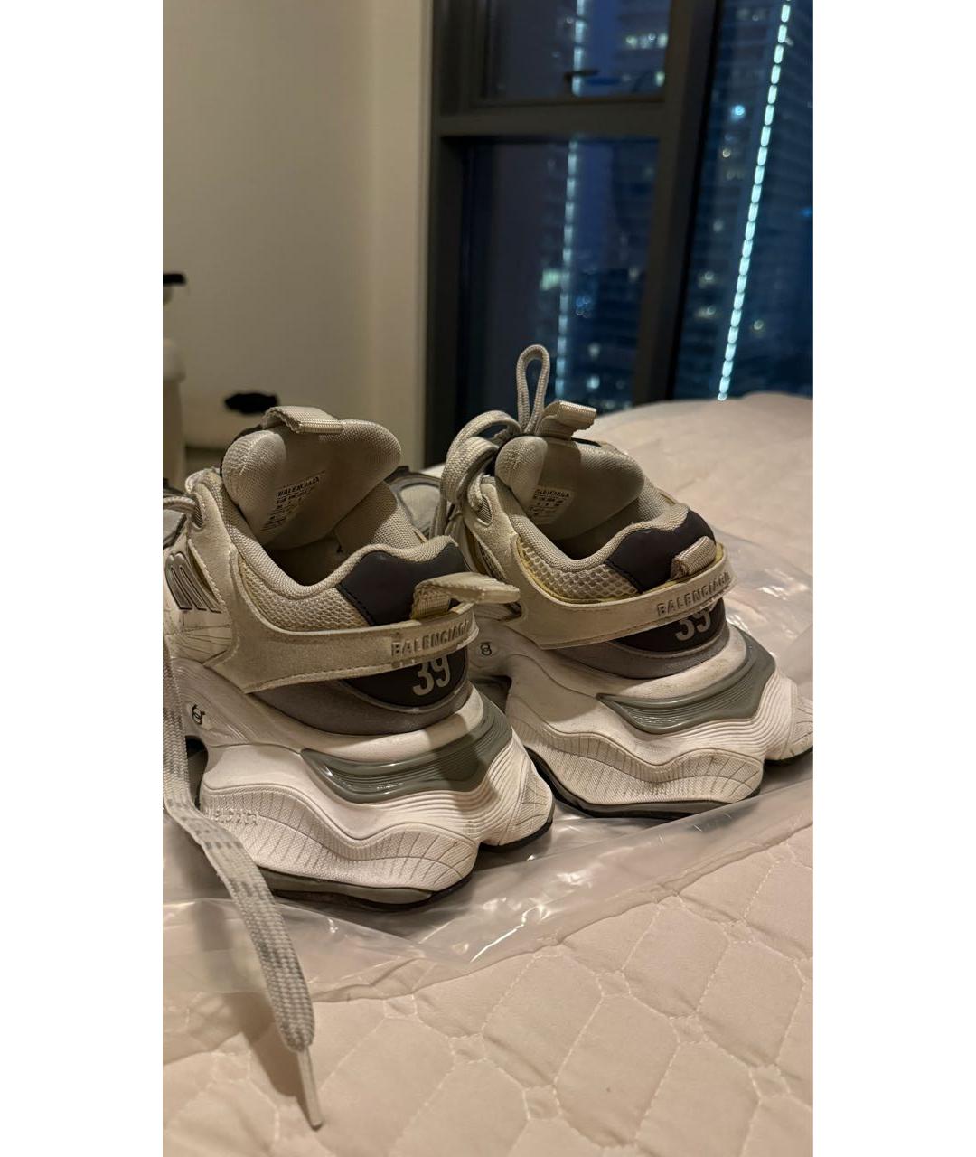 BALENCIAGA Серые высокие кроссовки / кеды, фото 3