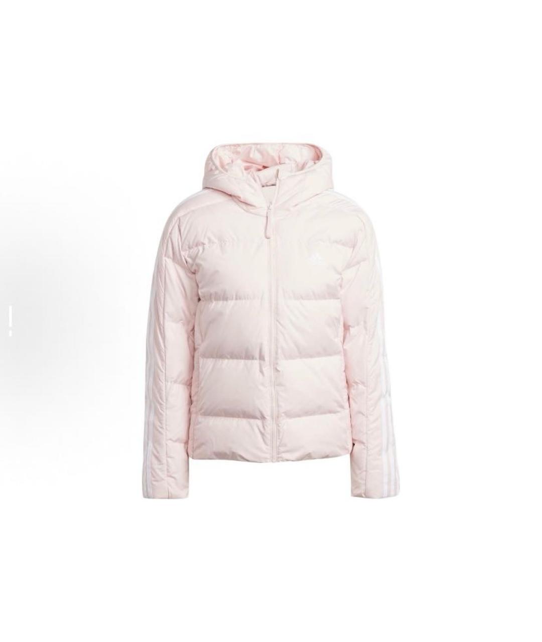 ADIDAS Розовый полиэстеровый пуховик, фото 6