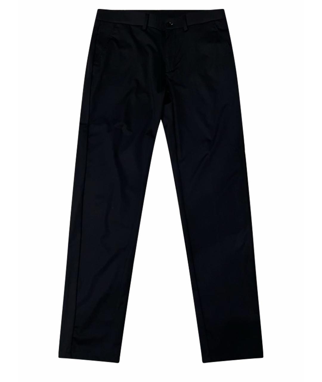 BRUNELLO CUCINELLI Черные хлопковые классические брюки, фото 1