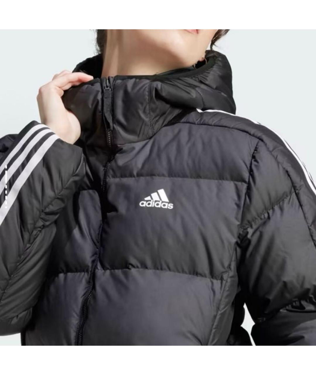 ADIDAS Черный полиэстеровый пуховик, фото 5