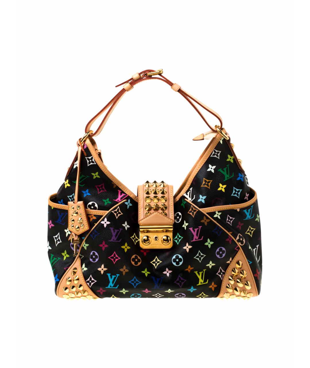 LOUIS VUITTON Черная кожаная сумка через плечо, фото 1