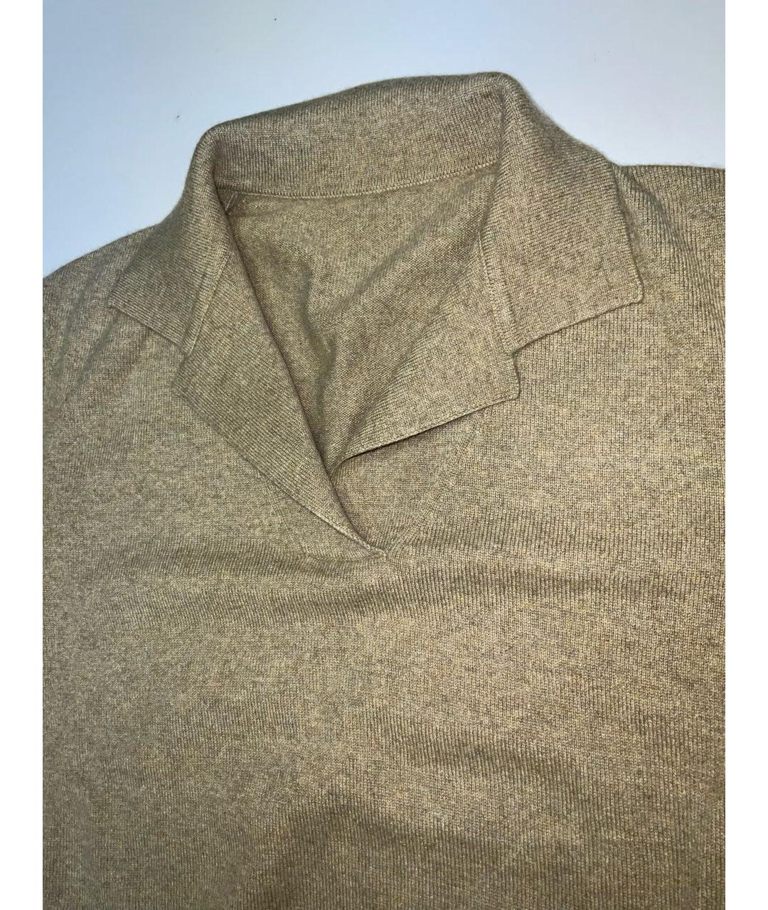 LORO PIANA Хаки кашемировый джемпер / свитер, фото 3