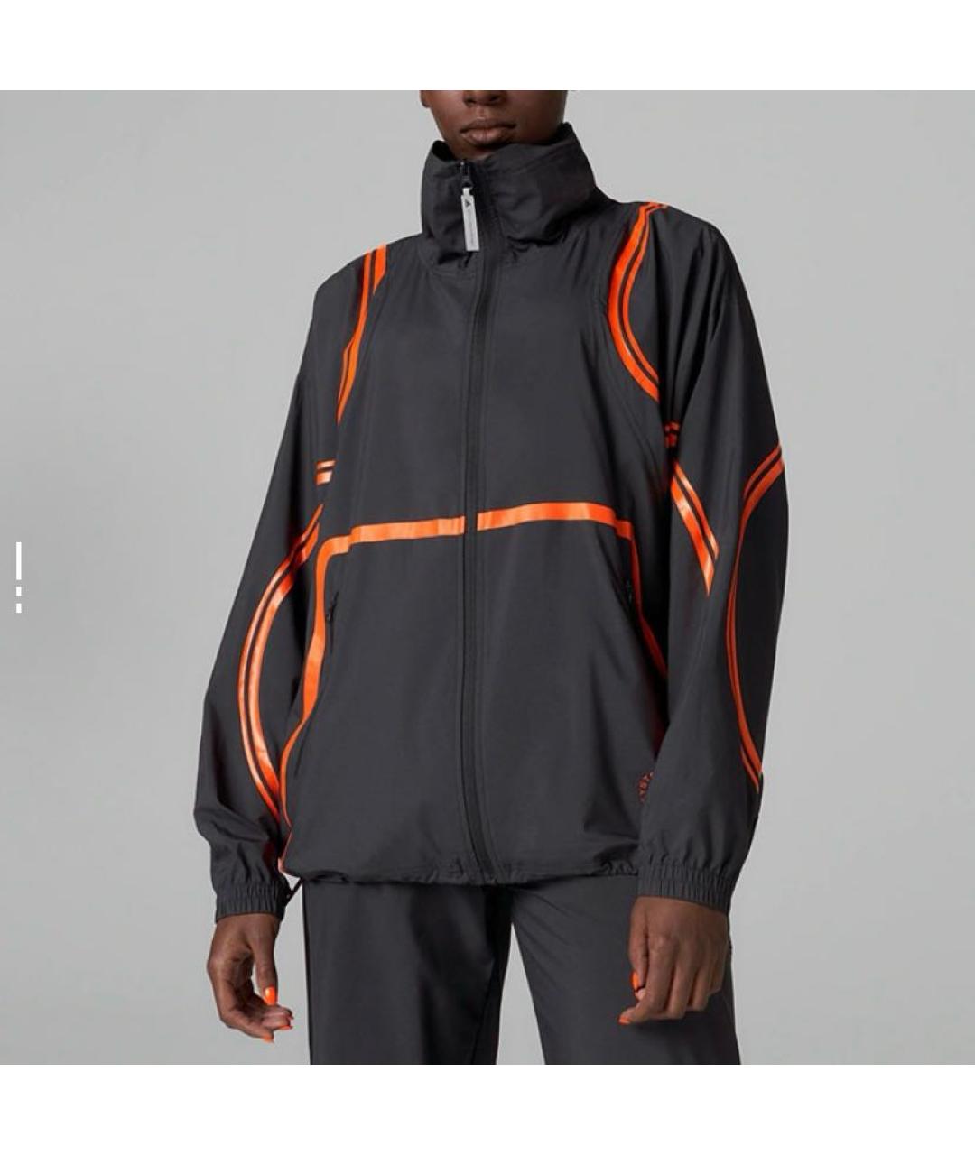 ADIDAS BY STELLA MCCARTNEY Черная полиэстеровая куртка, фото 3