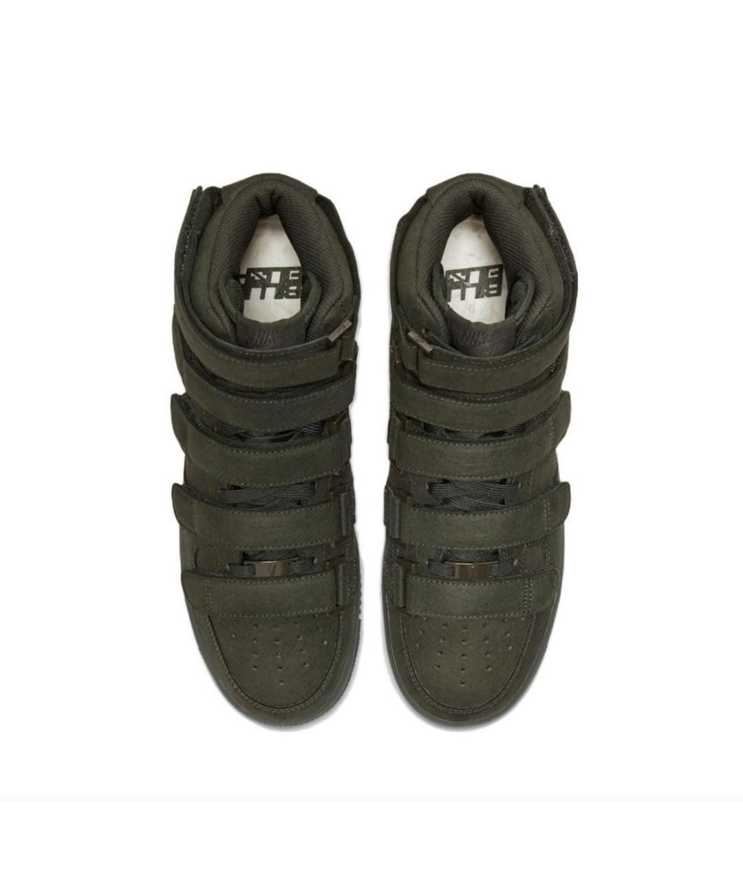 NIKE Хаки замшевые высокие кроссовки / кеды, фото 3