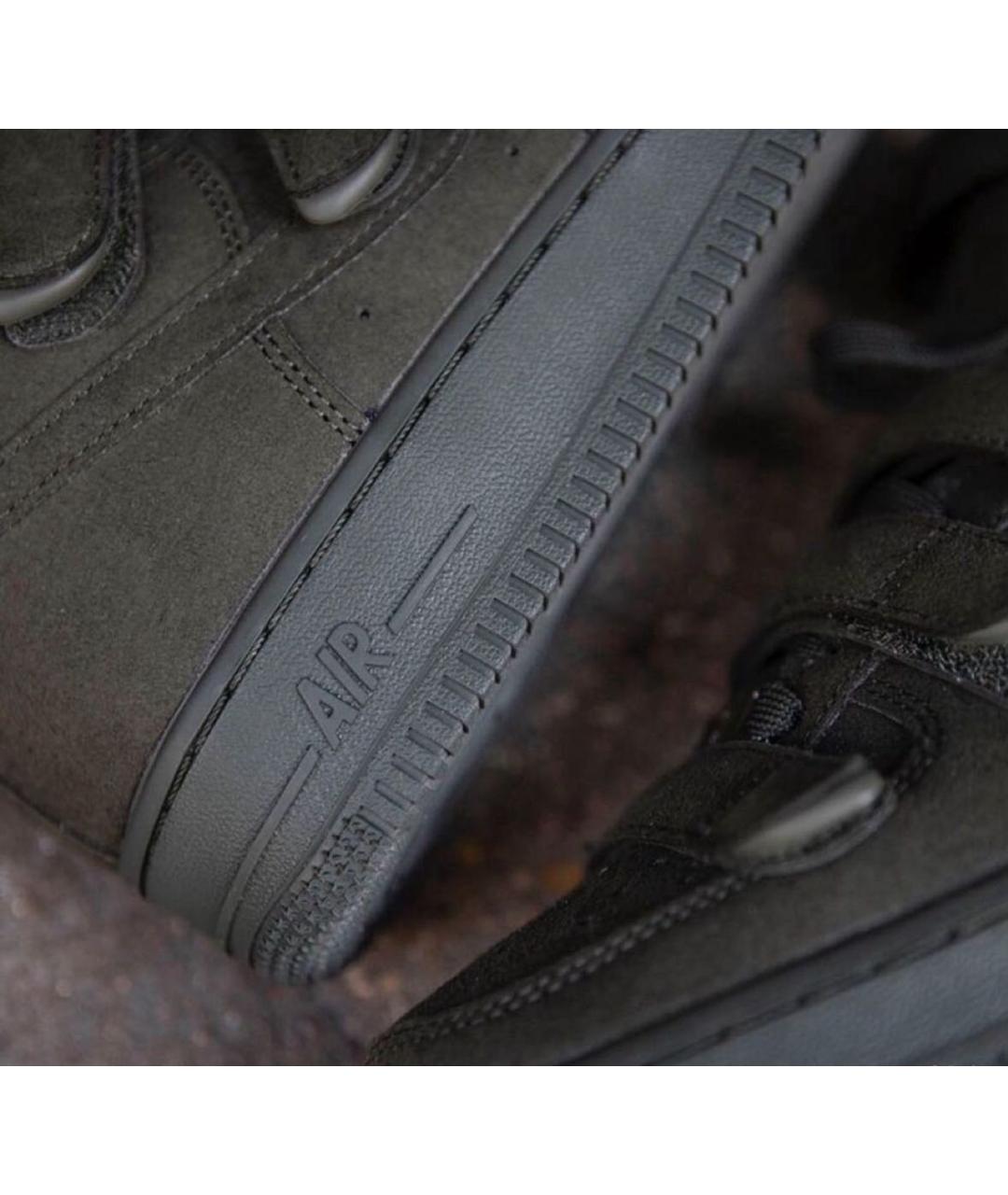 NIKE Хаки замшевые высокие кроссовки / кеды, фото 8