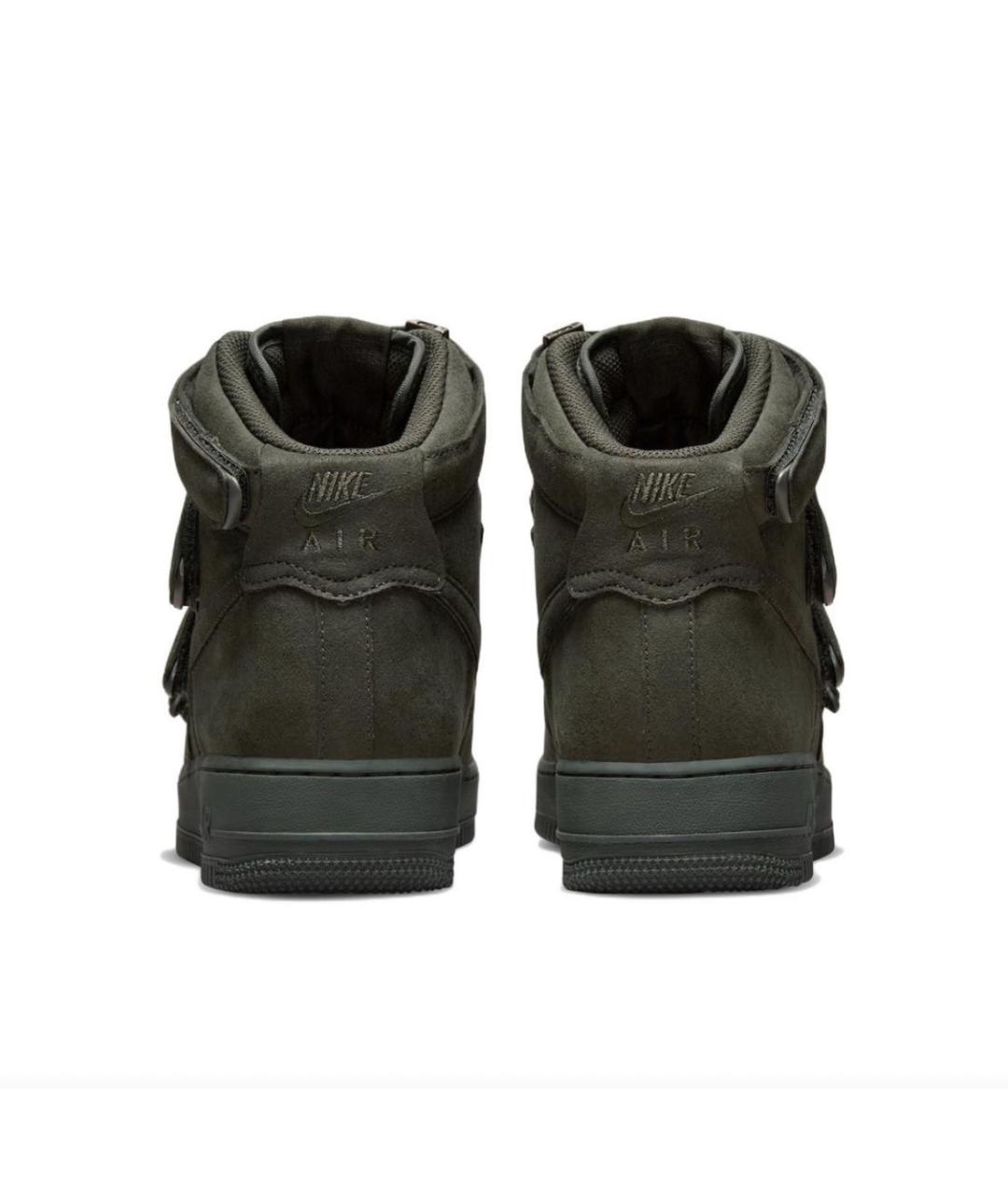 NIKE Хаки замшевые высокие кроссовки / кеды, фото 4