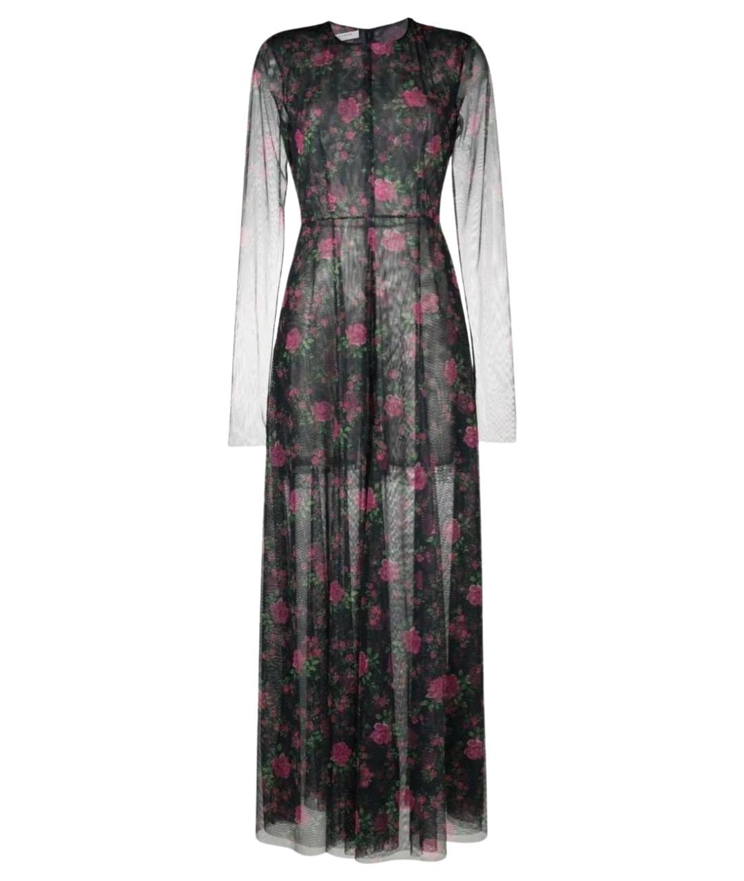 PHILOSOPHY DI LORENZO SERAFINI Черное сетчатое вечернее платье, фото 1