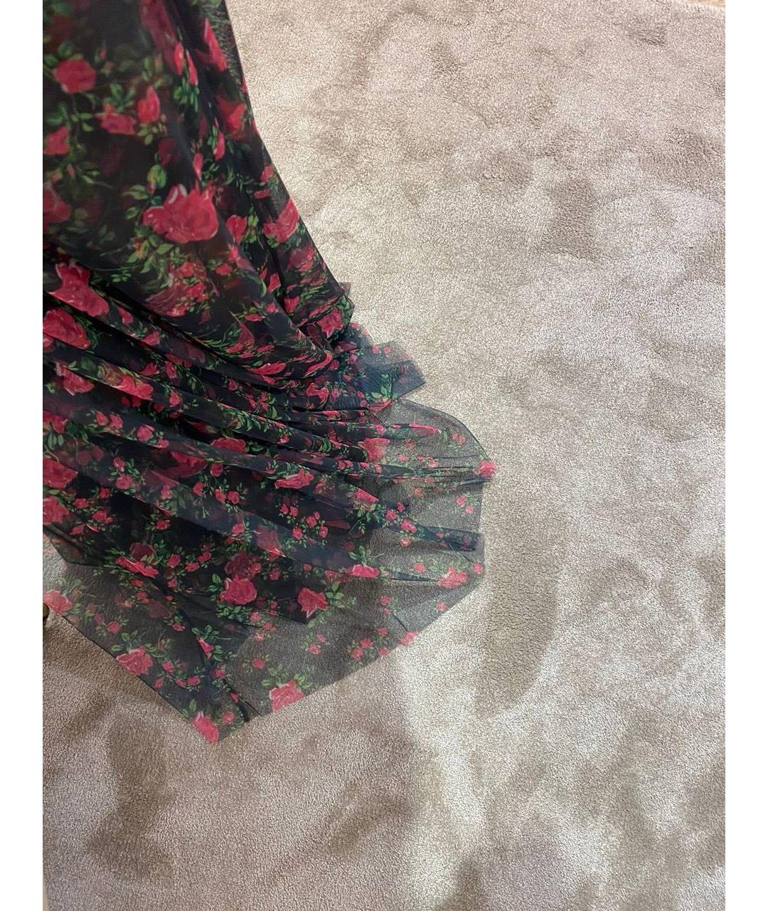 PHILOSOPHY DI LORENZO SERAFINI Черное сетчатое вечернее платье, фото 6