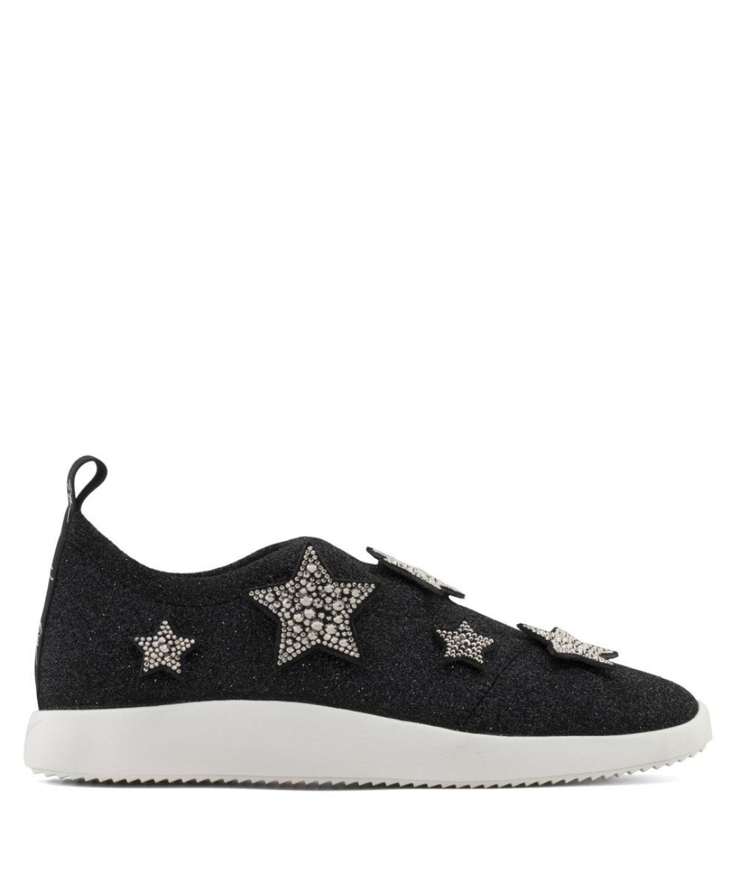 GIUSEPPE ZANOTTI DESIGN Антрацитовые текстильные слипоны, фото 7