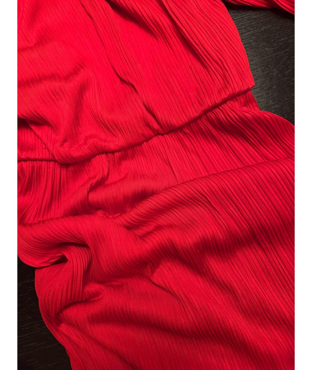 MAX MARA Красное вискозное коктейльное платье, фото 4