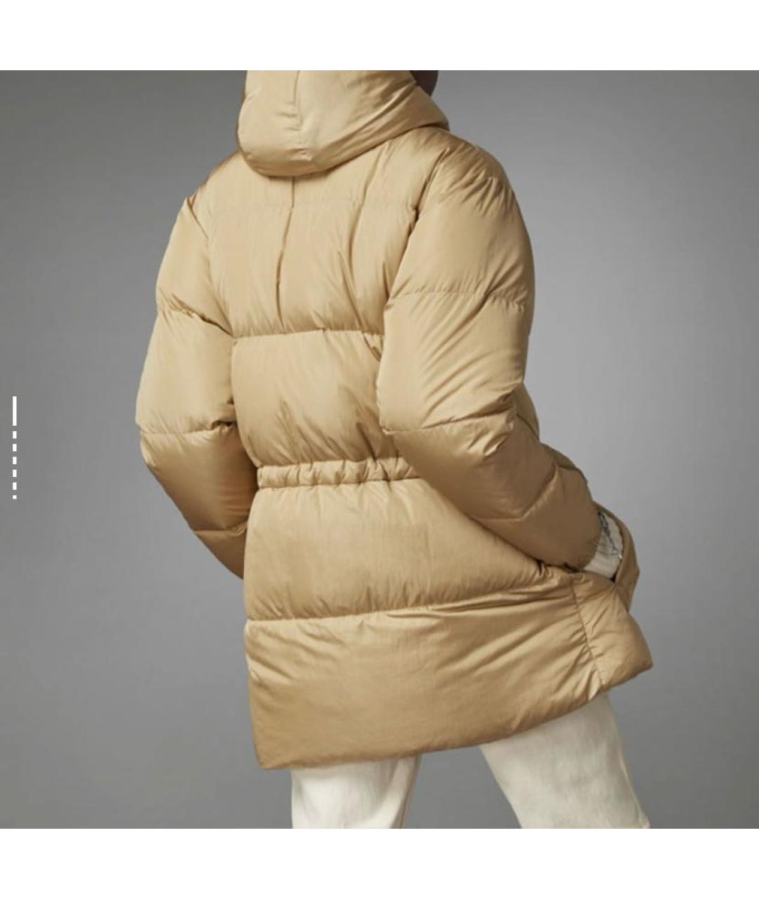 ADIDAS Бежевый полиамидовый пуховик, фото 5