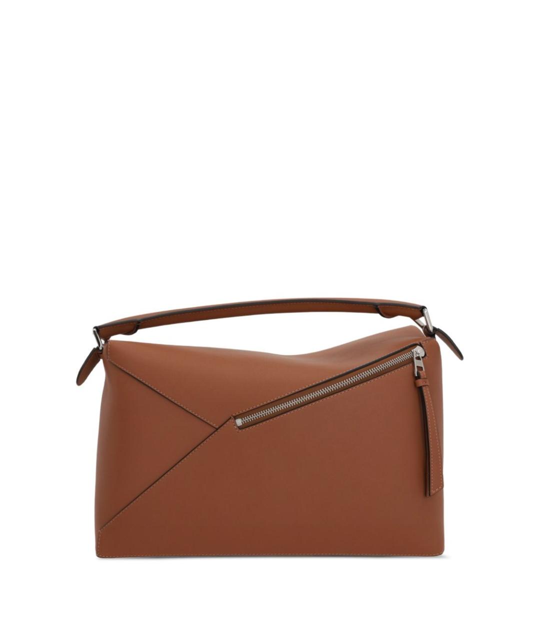 LOEWE Коричневая кожаная сумка на плечо, фото 4