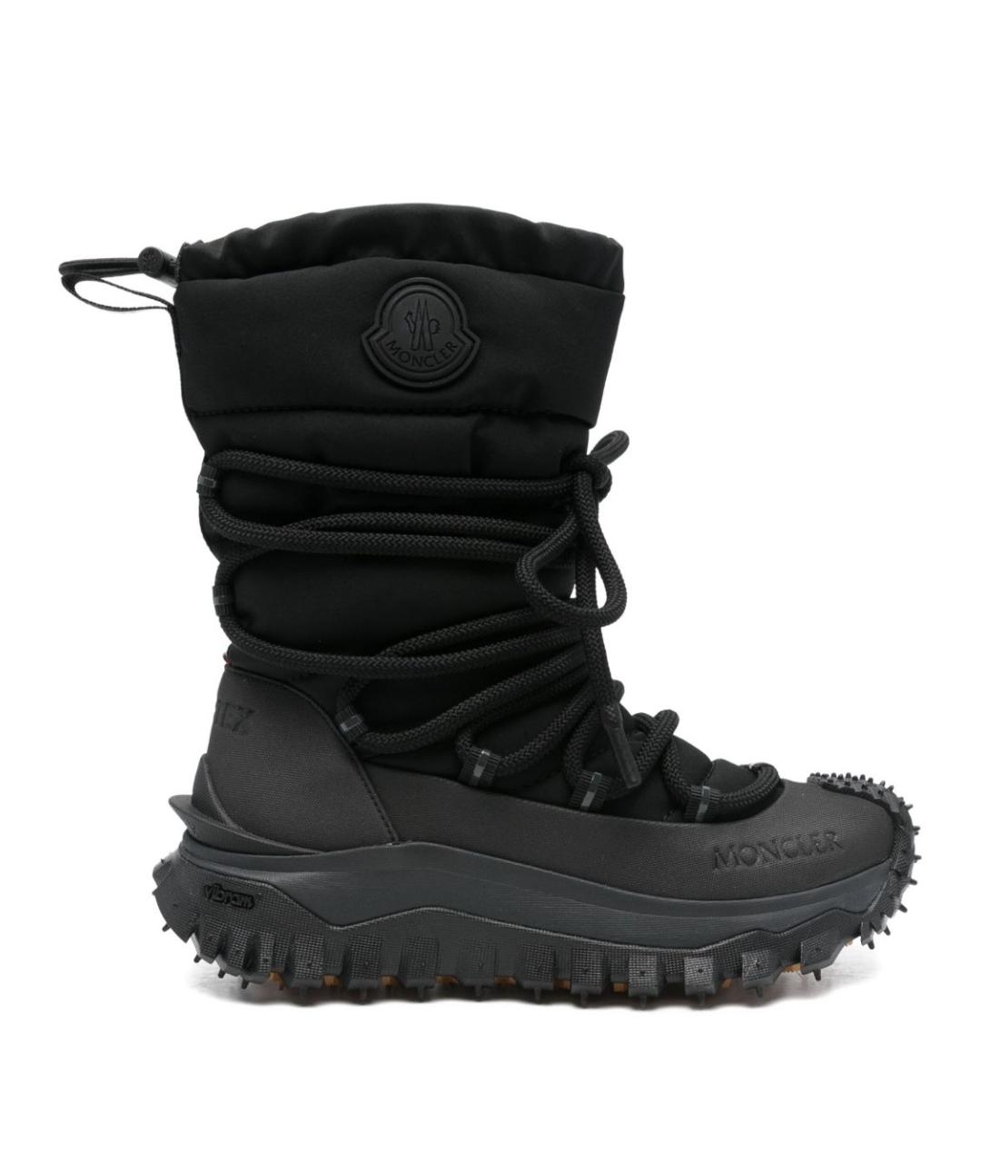MONCLER Черные синтетические сапоги, фото 1