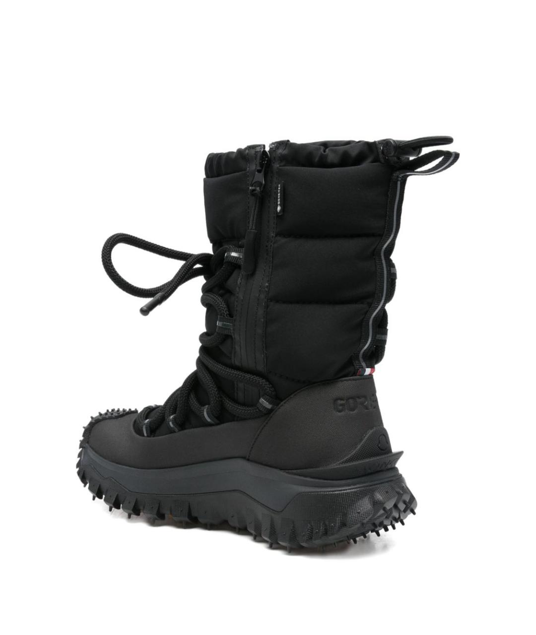 MONCLER Черные синтетические сапоги, фото 3