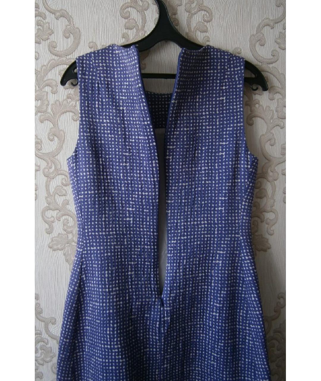 TORY BURCH Фиолетовое шерстяное повседневное платье, фото 4