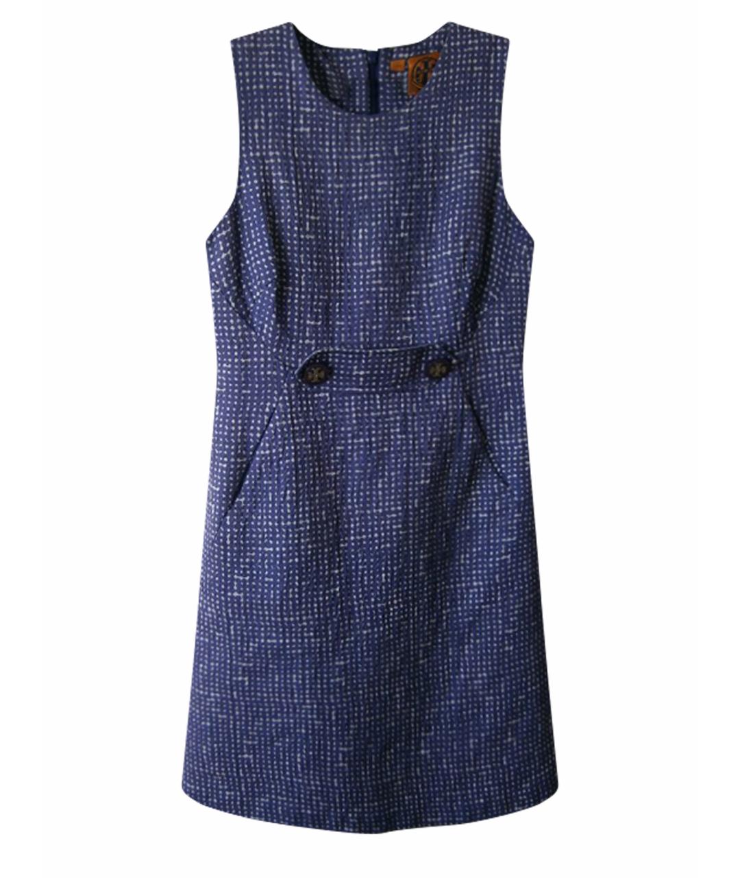 TORY BURCH Фиолетовое шерстяное повседневное платье, фото 1