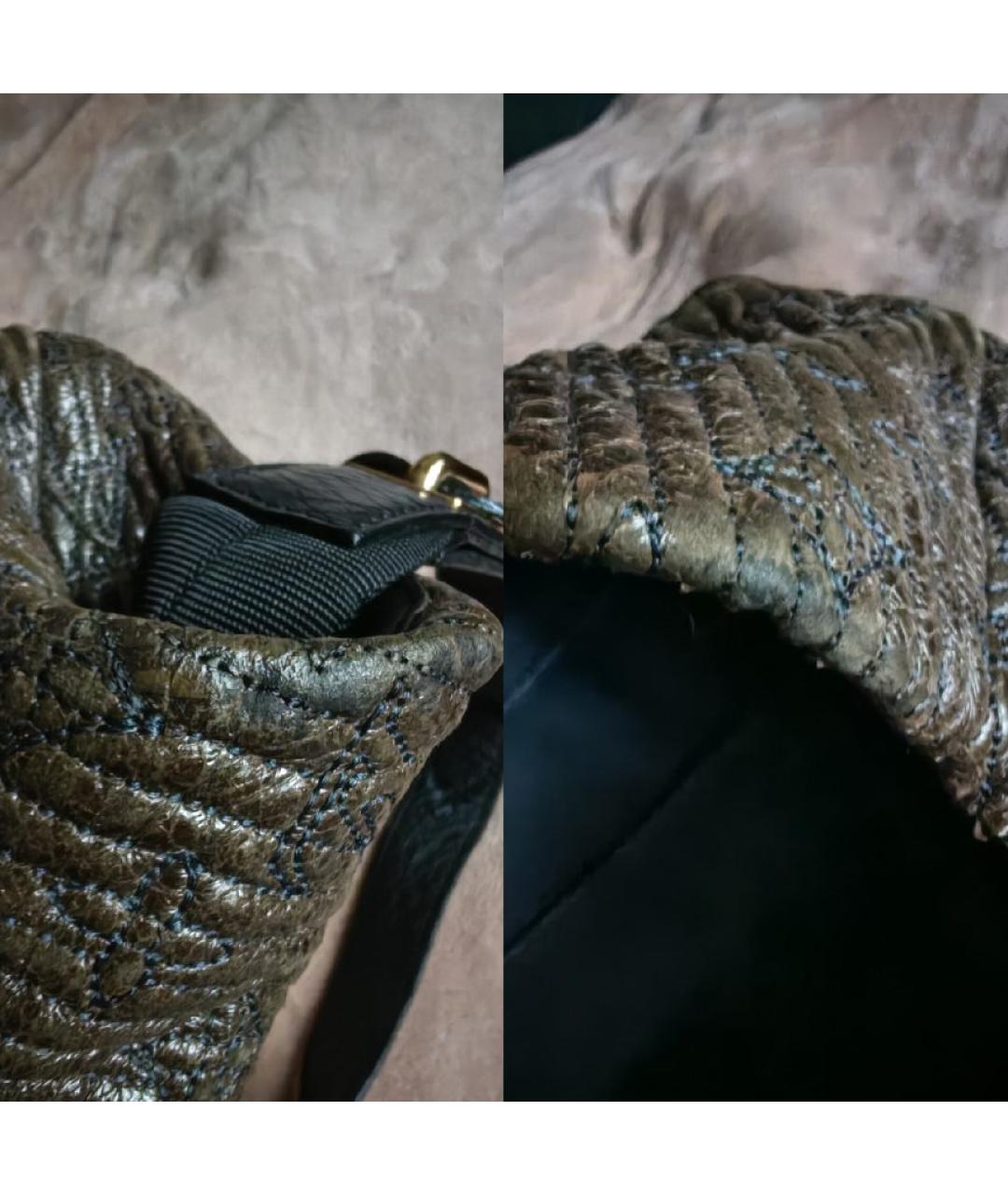 LOUIS VUITTON Коричневая сумка с короткими ручками из лакированной кожи, фото 8