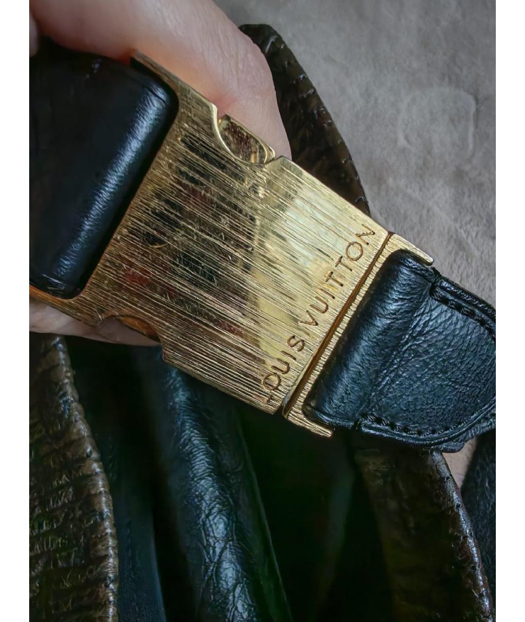 LOUIS VUITTON Коричневая сумка с короткими ручками из лакированной кожи, фото 6