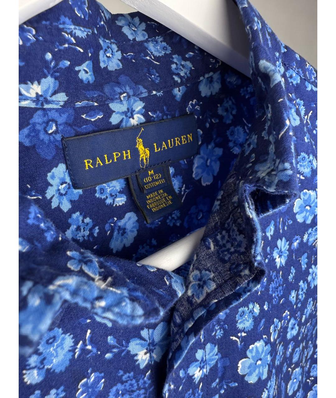 POLO RALPH LAUREN Синяя хлопковая рубашка/блузка, фото 6