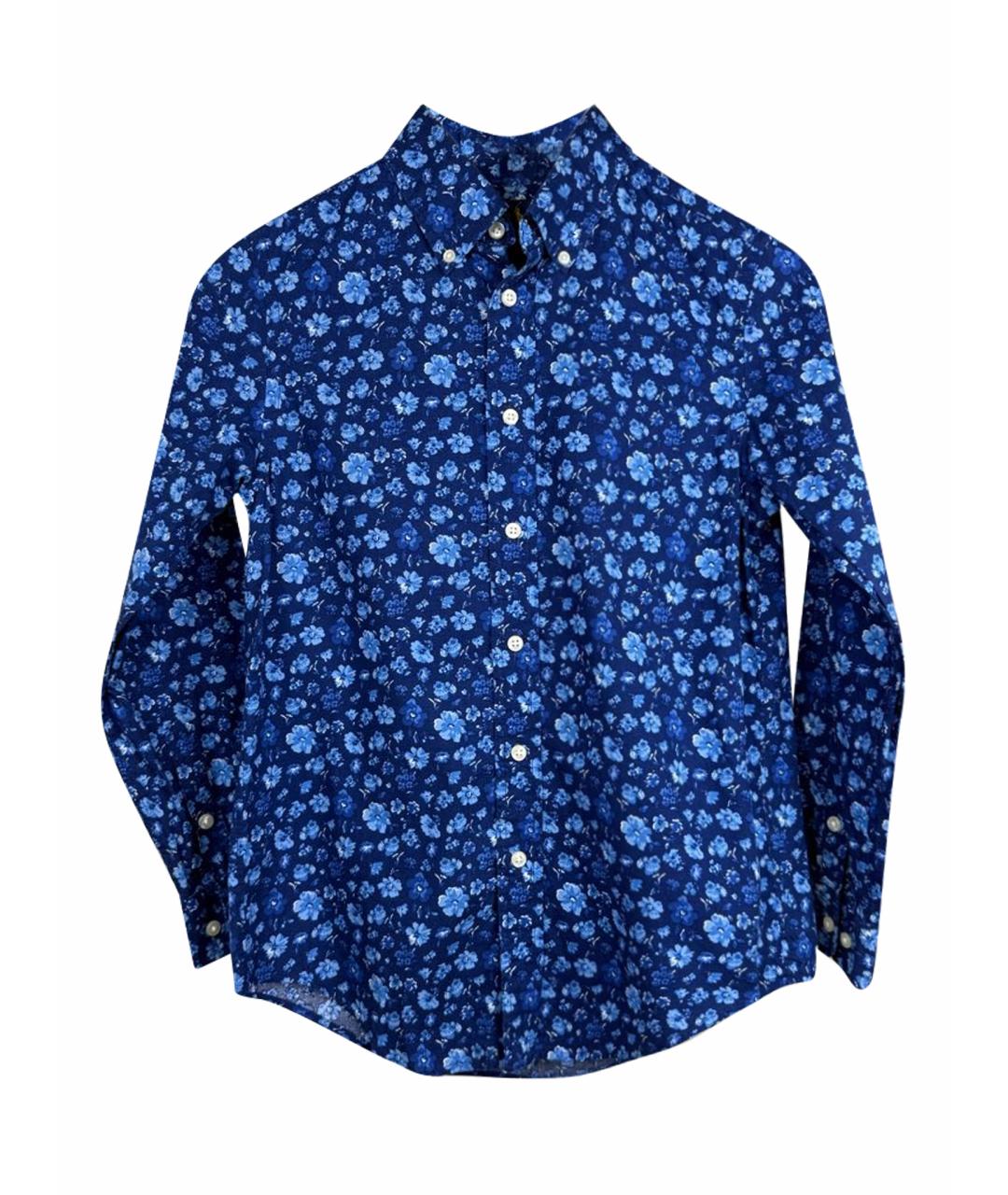 POLO RALPH LAUREN Синяя хлопковая рубашка/блузка, фото 1