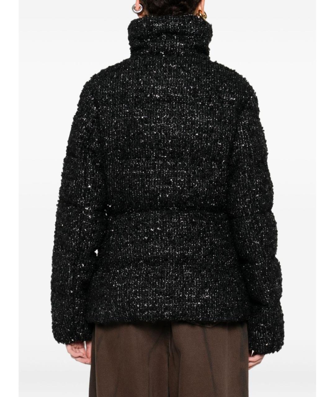 MONCLER Черный пуховик, фото 3