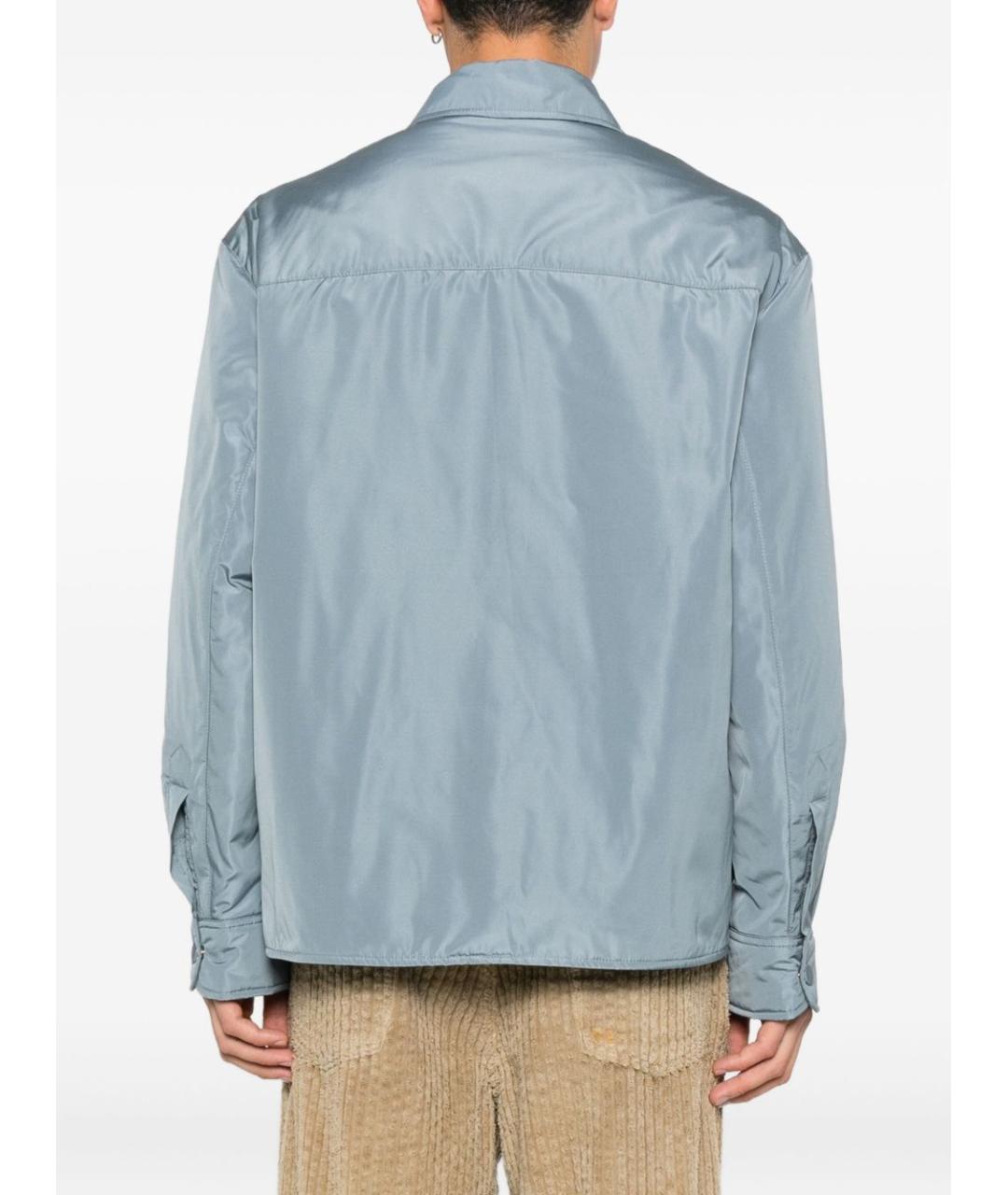 Ami Paris Голубая полиамидовая куртка, фото 3