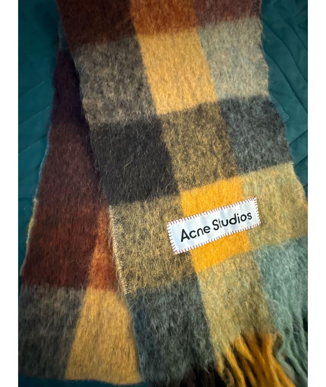 ACNE STUDIOS Мульти шерстяной шарф, фото 2