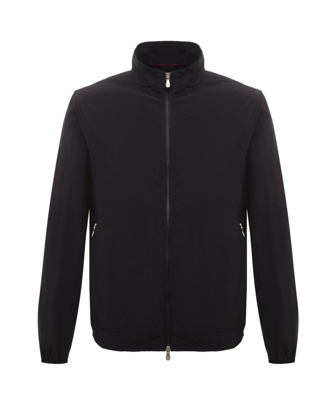 BRUNELLO CUCINELLI Темно-синяя полиэстеровая куртка, фото 1