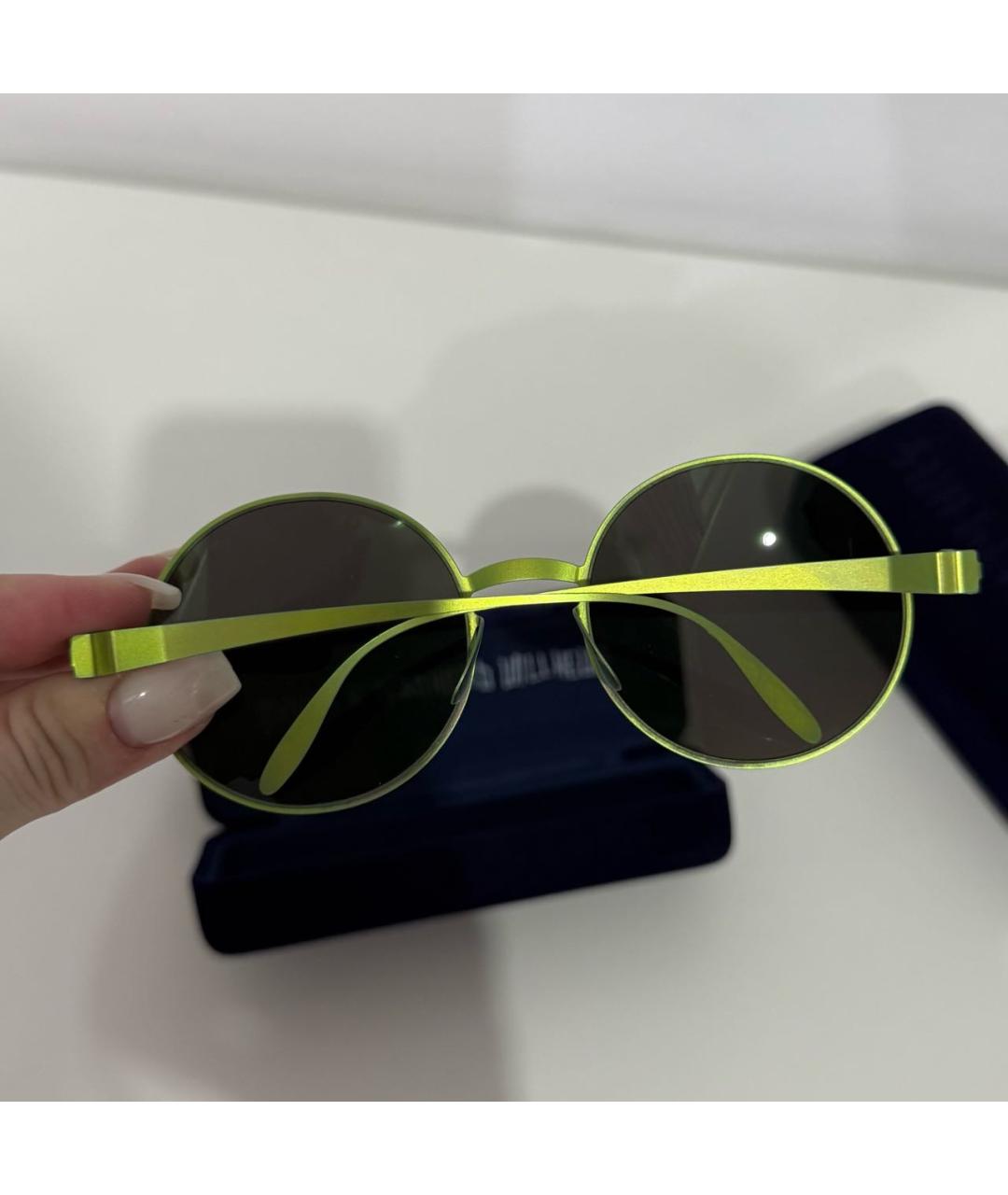 MYKITA Зеленые металлические солнцезащитные очки, фото 7