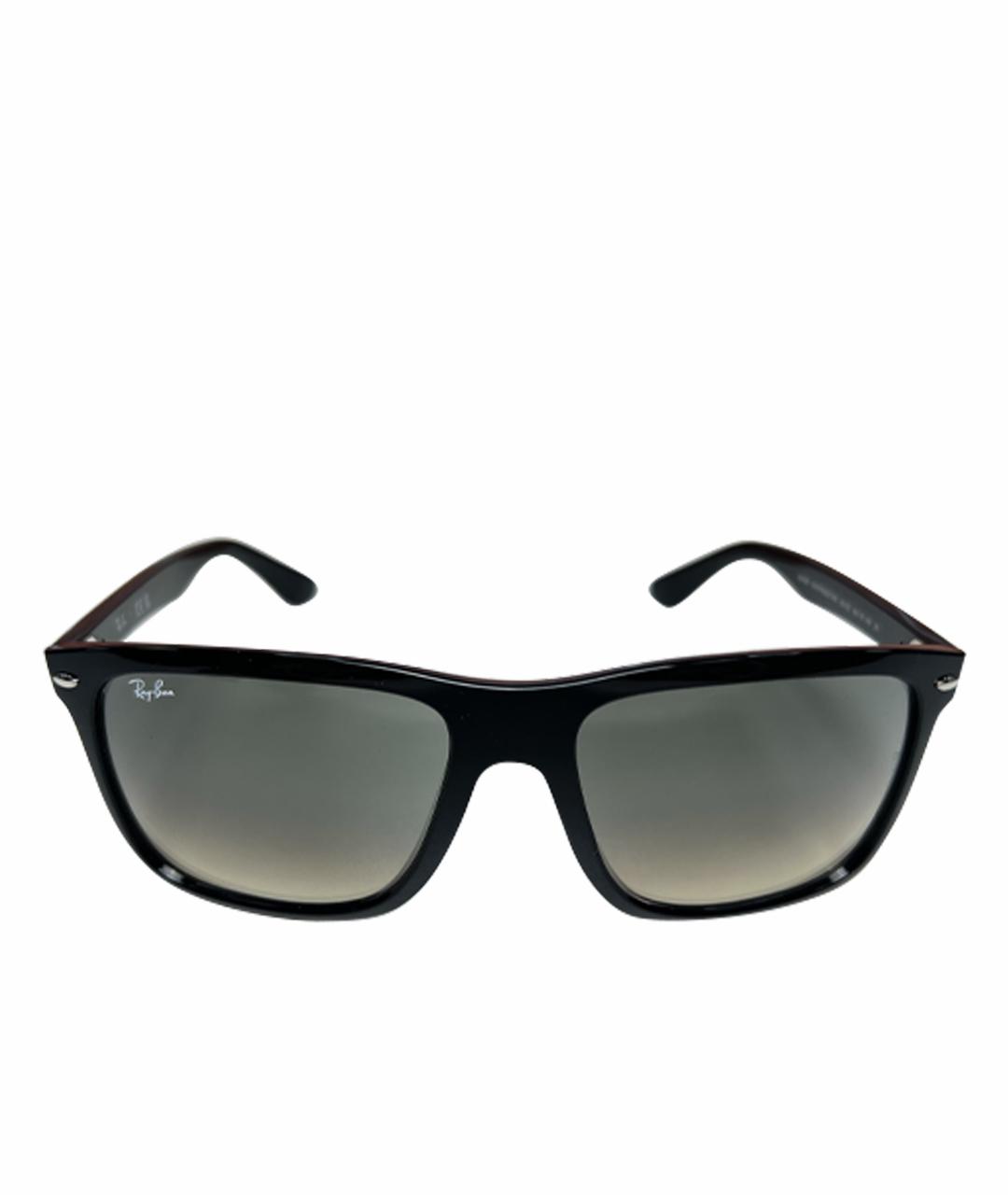 RAY BAN Черные пластиковые солнцезащитные очки, фото 1