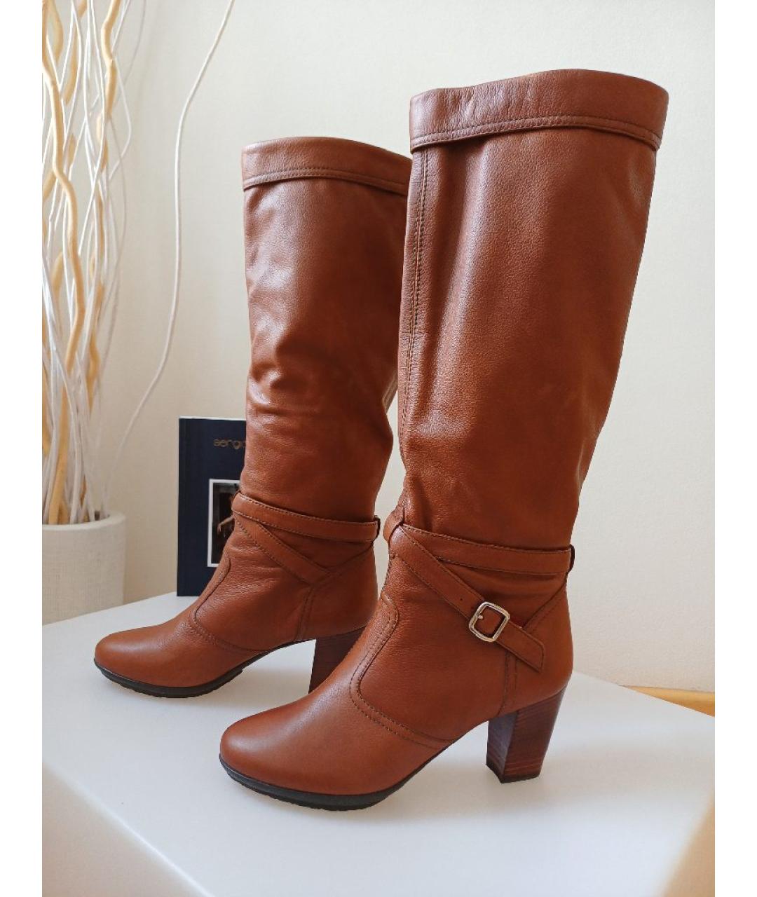 BALLY Коричневые кожаные сапоги, фото 2