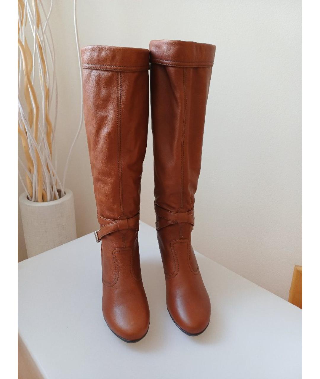 BALLY Коричневые кожаные сапоги, фото 5