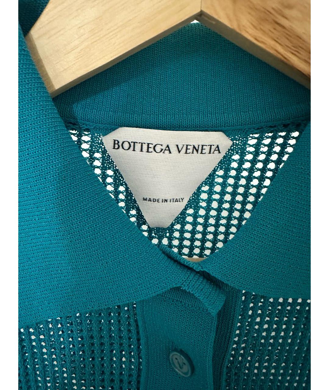 BOTTEGA VENETA Бирюзовый полиамидовый кардиган, фото 3