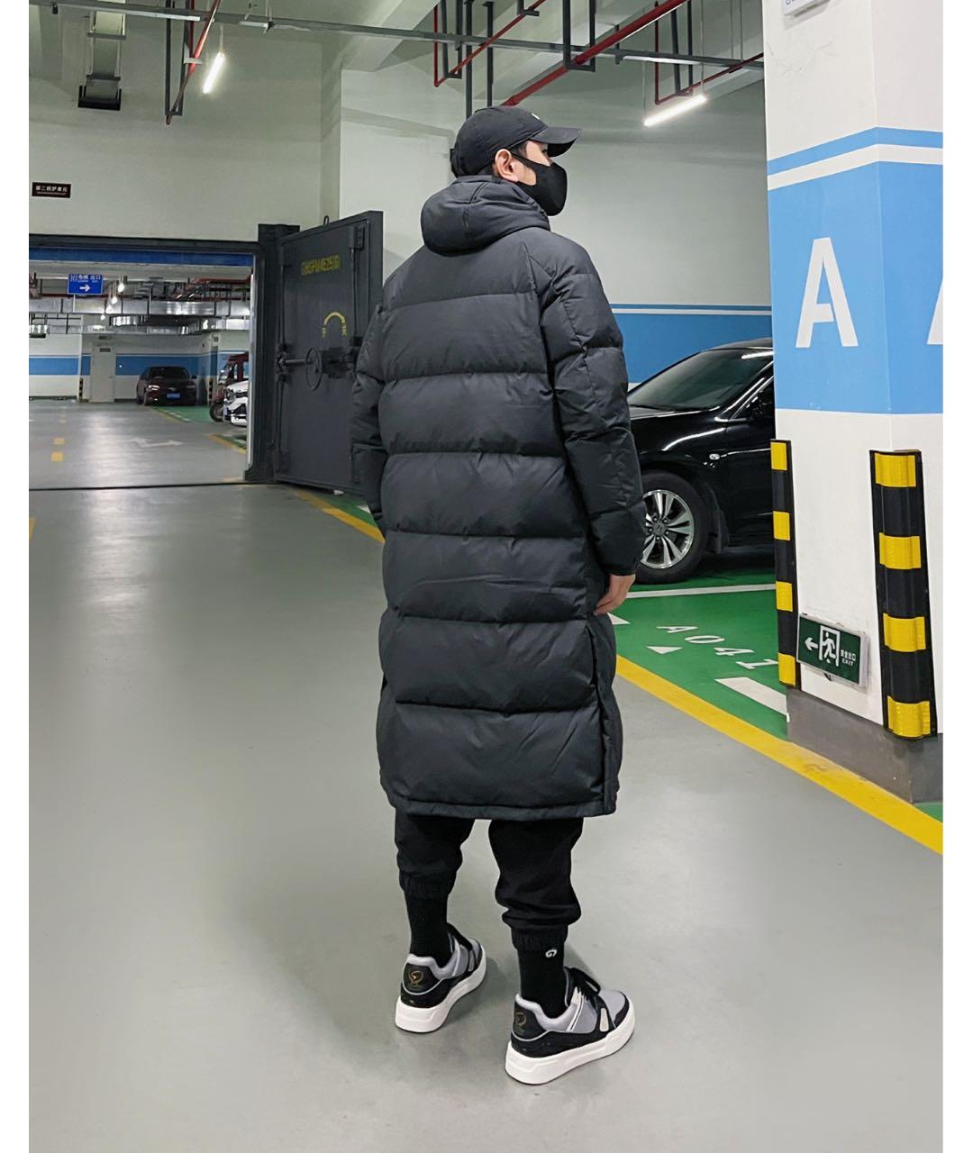ADIDAS Черный полиуретановый пуховик, фото 7