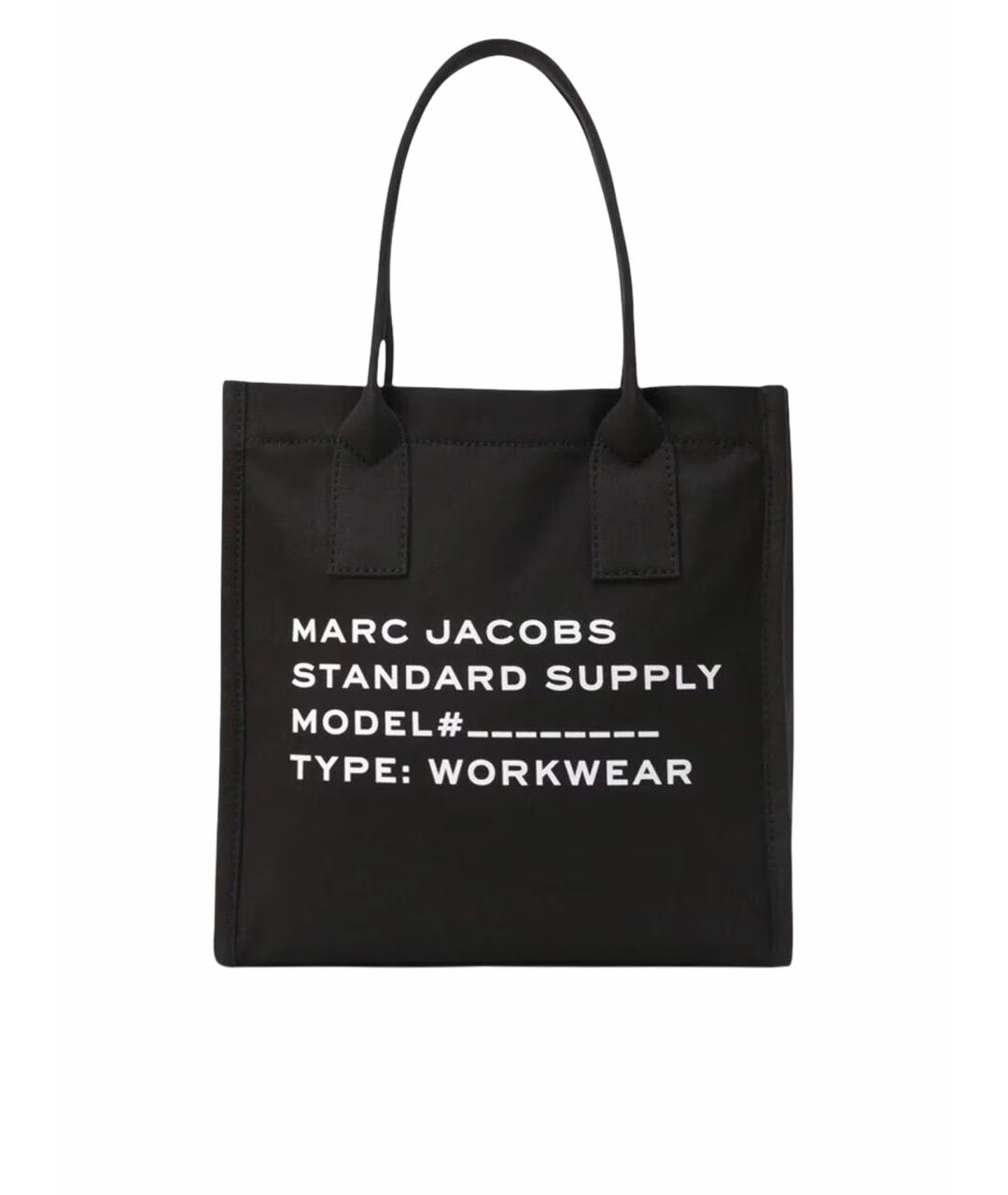 MARC JACOBS Черная тканевая сумка тоут, фото 1